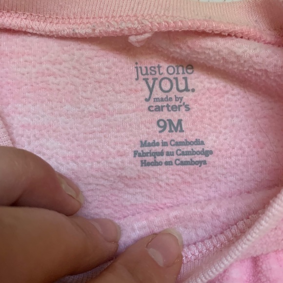 Just One You Carter’s 9 month top and pants set - pink and penguins - Picture 4 of 7